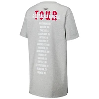 Robe t-shirt surdimensionnée Pro Standard gris chiné New York Yankees City Tour pour femme