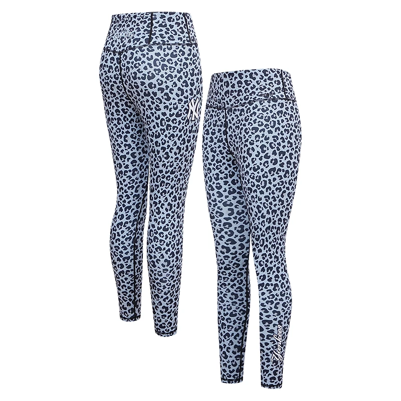 Legging Pro Standard léopard New York Yankees pour femme imprimé sur toute la surface