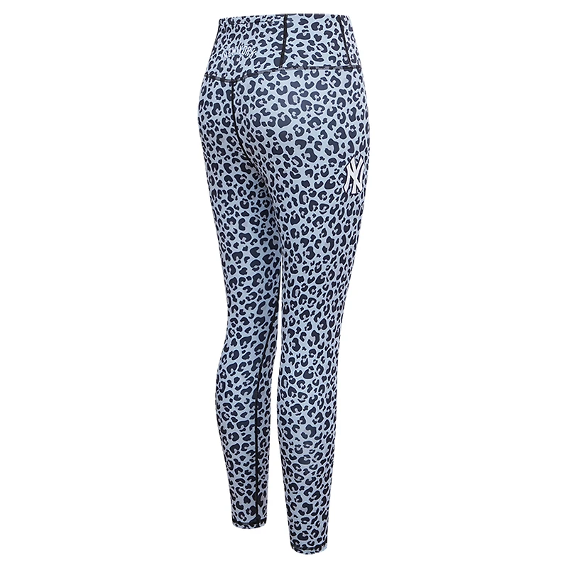 Legging Pro Standard léopard New York Yankees pour femme imprimé sur toute la surface