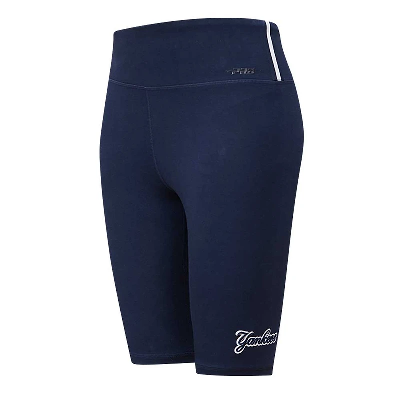 Women's Pro Standard Navy New York Yankees City Scape Bike Shorts