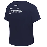 T-shirt court Baby Doll Game Day Classics bleu marine Pro Standard pour femme des Yankees de New York