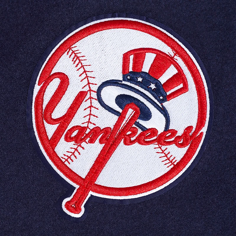 Women's Pro Standard  Navy New York Yankees Game Day Classics Wool Varsity Jacket