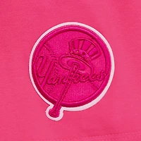 Women's Pro Standard Pink New York Yankees Triple Boxy Cropped T-Shirt