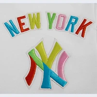 Women's Pro Standard  White New York Yankees Washed Neon Shorts