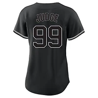 Maillot de mode grande taille Aaron Judge noir des Yankees New York, nom et numéro du joueur