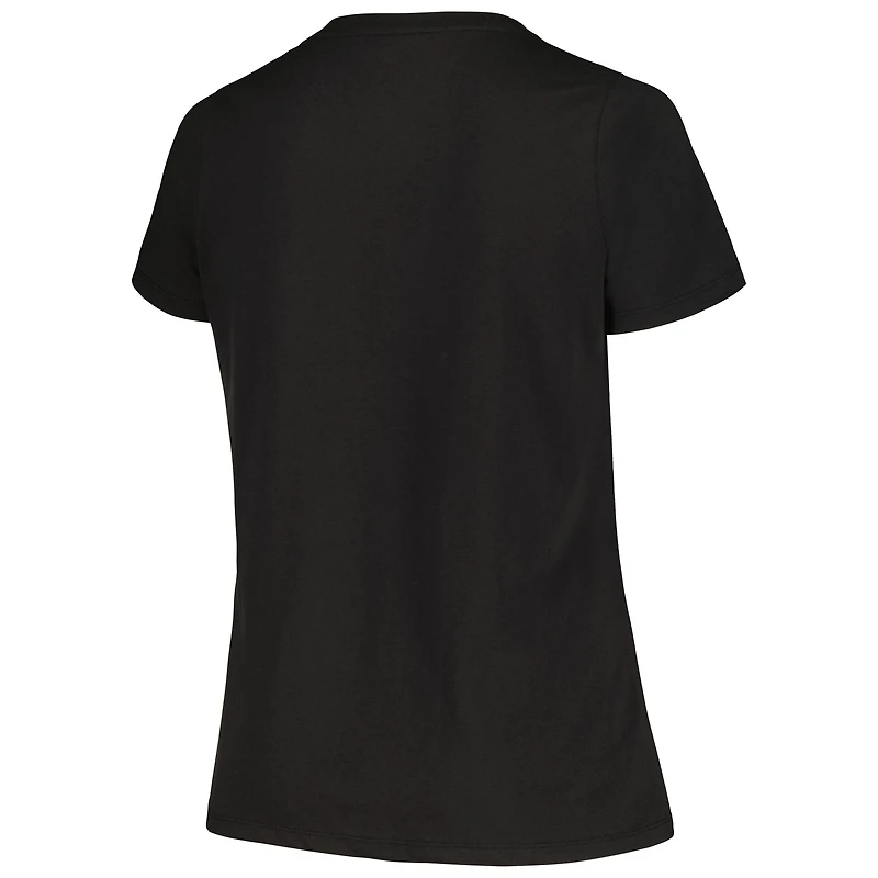 Women's Profile Black/Heather Gray New York Yankees Plus T-Shirt Combo Pack