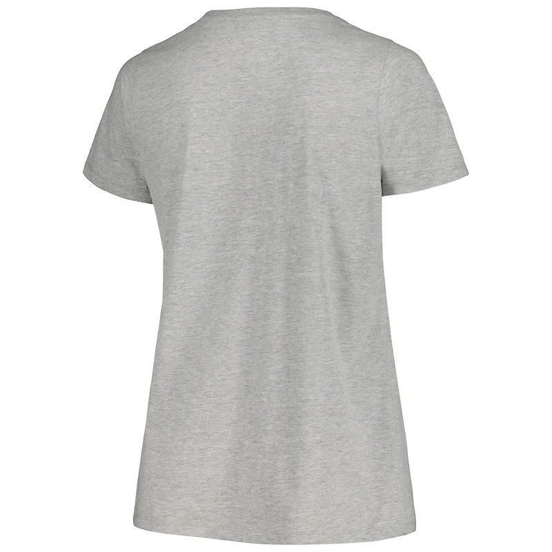 Women's Profile Black/Heather Gray New York Yankees Plus T-Shirt Combo Pack