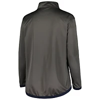 Veste à quart de zip taille plus Profile Charcoal New York Yankees pour femme