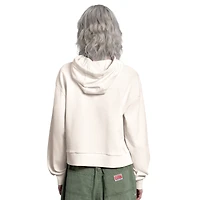 Women's Starter Cream New York Yankees Baseline Hoodie Sweatshirt