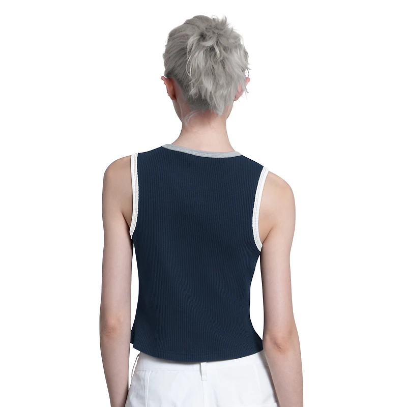 Débardeur court Starter pour femme, bleu marine, New York Yankees Cooperstown
