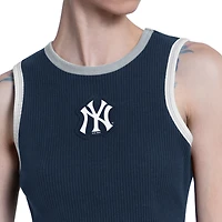 Débardeur court Starter pour femme, bleu marine, New York Yankees Cooperstown