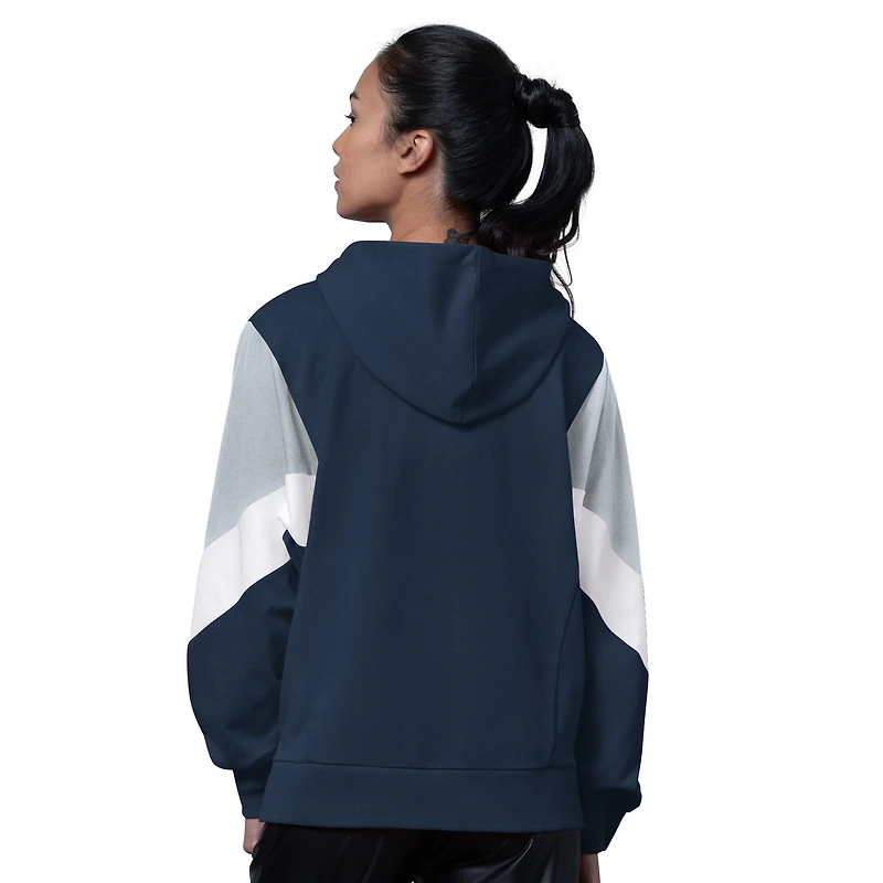 Women's Starter Navy New York Yankees Scrimmage Pullover Hoodie
