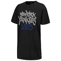 Robe t-shirt noire The Wild Collective New York Yankees pour femme