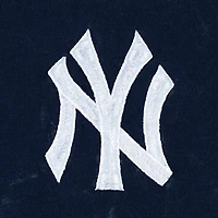 Women's The Wild Collective Navy New York Yankees Marble Pullover Hoodie