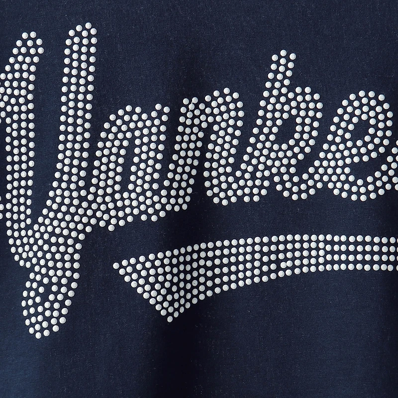 Women's Touch Navy/Gray New York Yankees Fan for Life Raglan V-Neck 3/4-Sleeve T-Shirt
