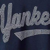 Women's Touch Navy/Gray New York Yankees Fan for Life Raglan V-Neck 3/4-Sleeve T-Shirt