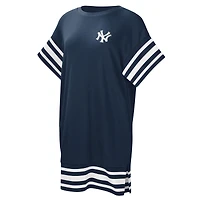 Robe t-shirt Cascade des New York Yankees Touch bleu marine pour femme