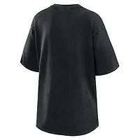 Women's WEAR by Erin Andrews  Black New York Yankees Oversized Boyfriend T-Shirt