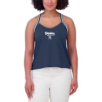 Women's WEAR by Erin Andrews Navy New York Yankees Cross Strap Tank Top