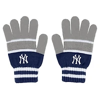 WEAR by Erin Andrews Ensemble gants et écharpe à rayures des Yankees de New York pour femmes