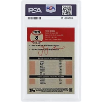 Yogi Berra New York Yankees 2022 Topps Platinum Anniversary Blanc Orange Refractor #8 #24/25 PSA Authentifié 10 Carte