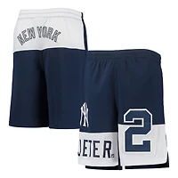 Derek Jeter Navy New York Yankees Pandemonium Name & Number Shorts pour jeune