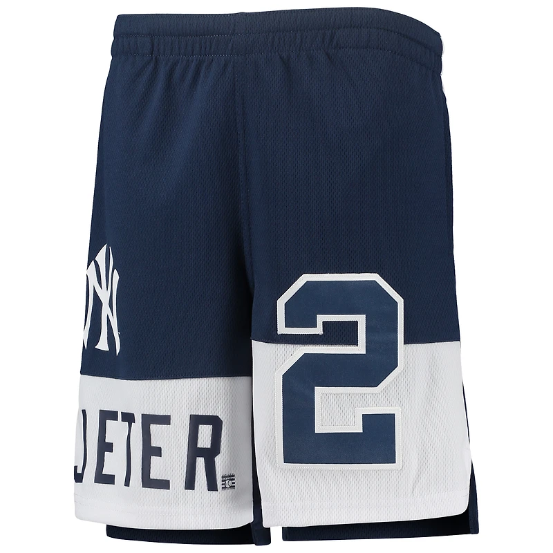 Youth Derek Jeter Navy New York Yankees Pandemonium Name & Number Shorts