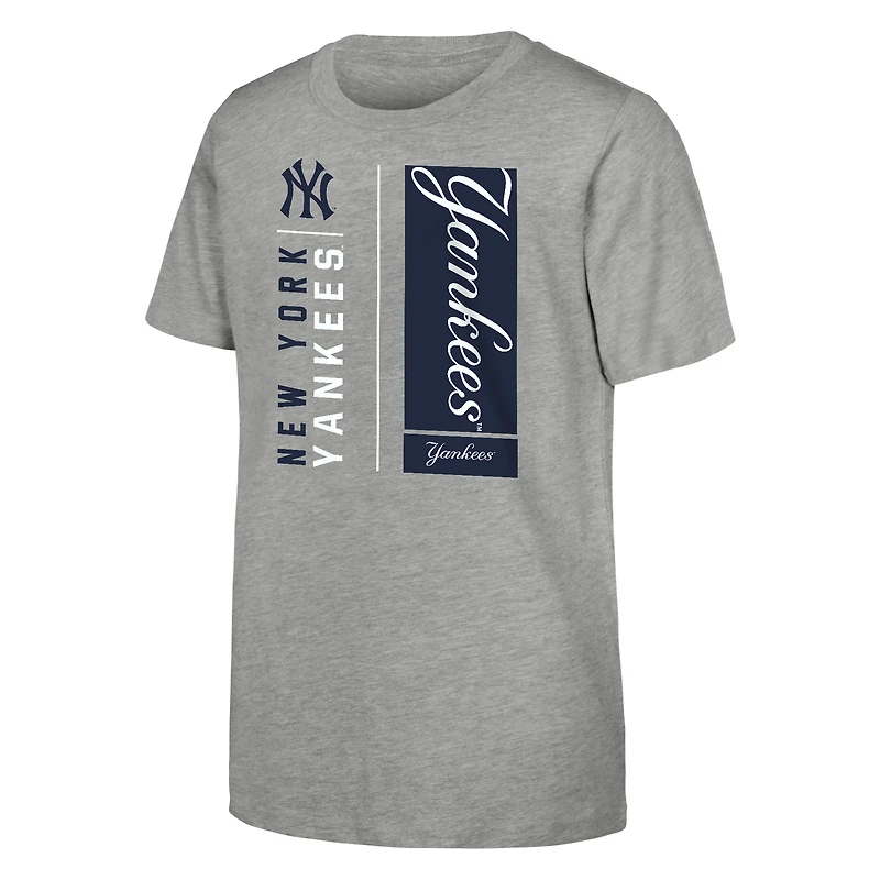 T-shirt gris chiné pour jeunes des Yankees de New York The MVP