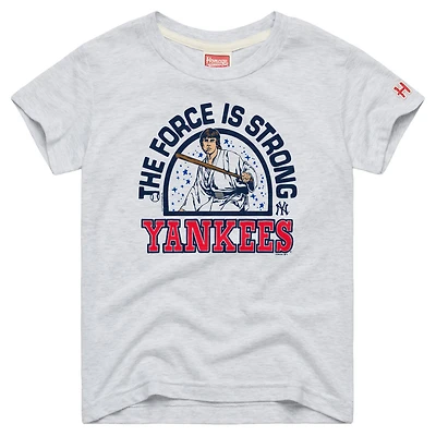 Youth Homage  Heather Gray New York Yankees Star Wars x MLB Dark Side T-Shirt