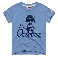 Youth Homage Reggie Jackson Light Blue New York Yankees Cooperstown Collection Player Graphic Tri-Blend T-Shirt