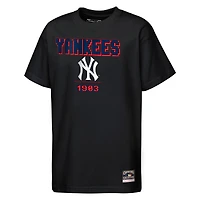 T-shirt rétro arcade Mitchell & Ness noir pour enfant, New York Yankees