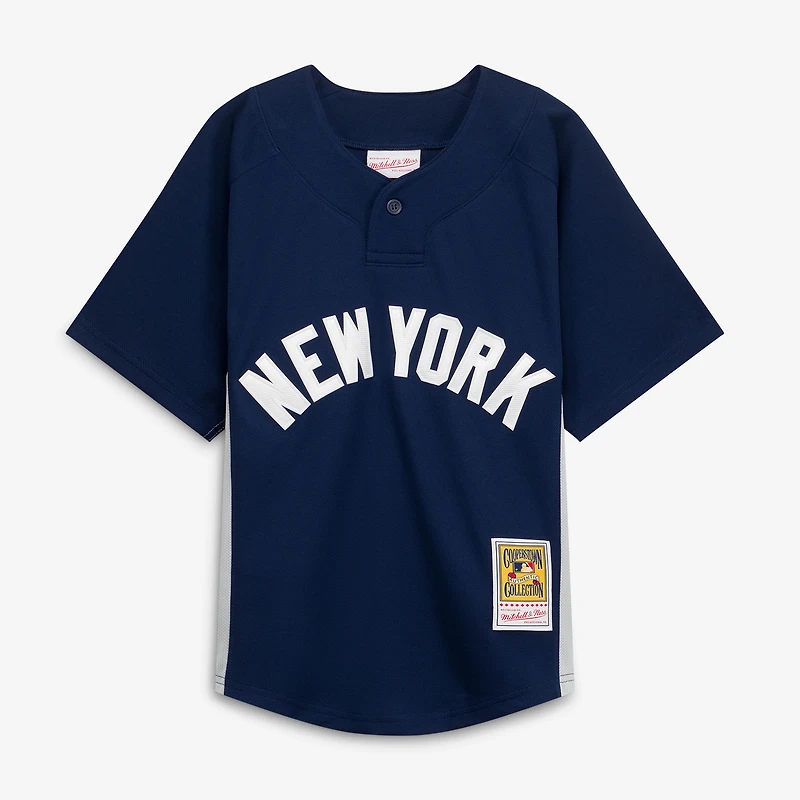 Maillot d'entraînement de frappeur en maille marine Mitchell & Ness CC Sabathia pour jeunes, New York Yankees, bleu