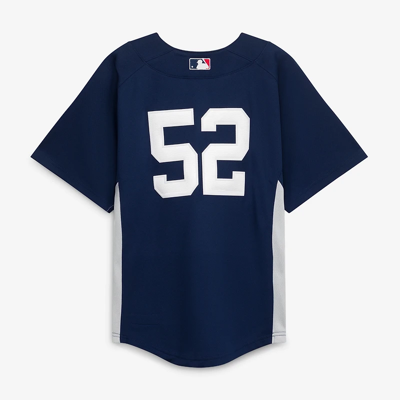 Youth Mitchell & Ness CC Sabathia Navy New York Yankees Mesh Batting Practice Jersey
