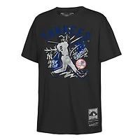 Youth Mitchell & Ness Derek Jeter Black New York Yankees Chalked Up Player T-Shirt