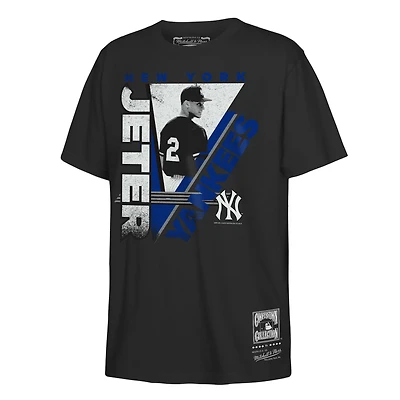 Youth Mitchell & Ness Derek Jeter Black New York Yankees the Zone Player Graphic T-Shirt