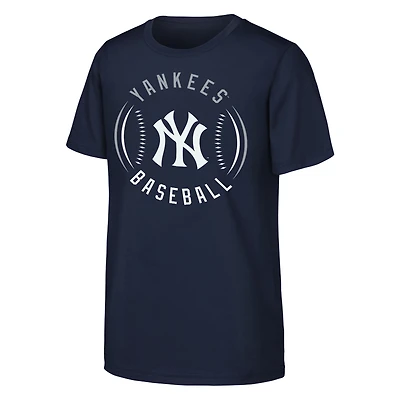 Youth Navy New York Yankees Golden Glove T-Shirt