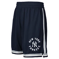 Short extensible bleu marine New York Yankees Hit Home pour jeunes