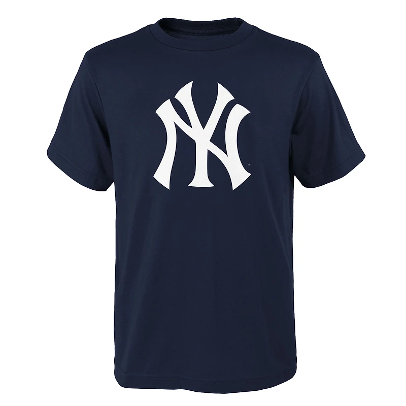 T-shirt bleu marine avec logo des New York Yankees pour jeune
