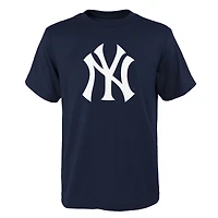 T-shirt bleu marine avec logo des New York Yankees pour jeune