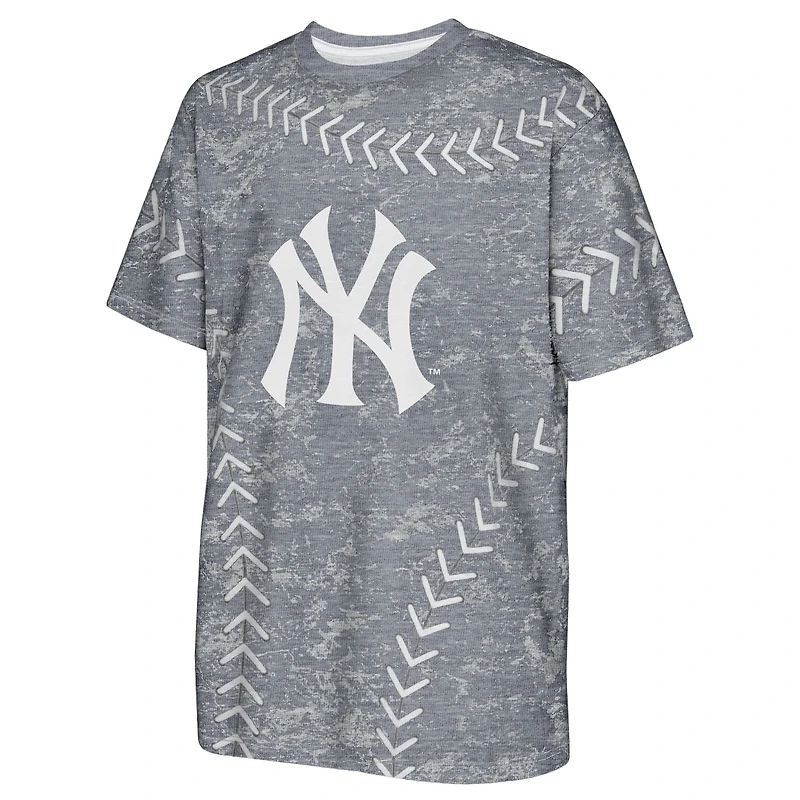 T-shirt bleu marine pour jeunes New York Yankees Slide Score Bold