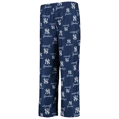 Pantalon bleu marine avec logo imprimé couleur de l'équipe des Yankees New York pour jeunes