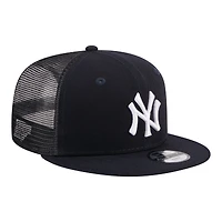 Youth New Era  Navy New York Yankees 9FIFTY Trucker Snapback Hat
