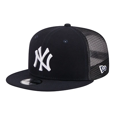 Youth New Era  Navy New York Yankees 9FIFTY Trucker Snapback Hat