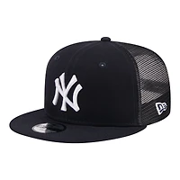 Youth New Era  Navy New York Yankees 9FIFTY Trucker Snapback Hat