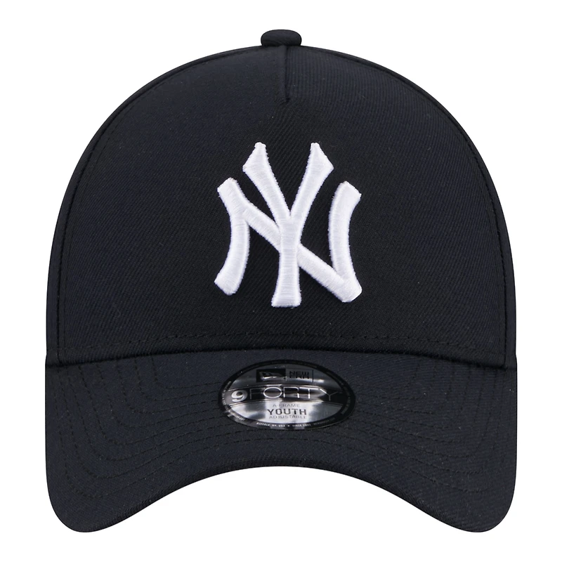 Youth New Era Navy New York Yankees 9FORTY A-Frame Adjustable Hat