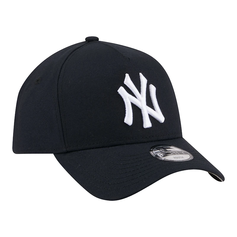 Youth New Era Navy New York Yankees 9FORTY A-Frame Adjustable Hat