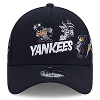 Casquette ajustable New Era bleu marine New York Yankees Looney Tunes 9FORTY pour jeunes