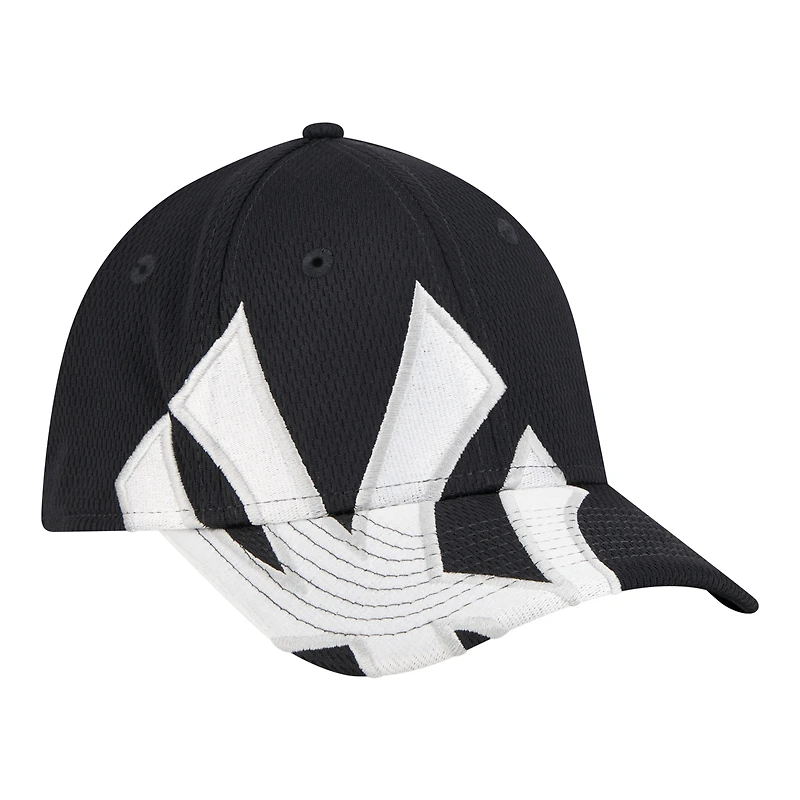 Youth New Era Navy York Yankees Oversized Logo Flex 39THIRTY Hat