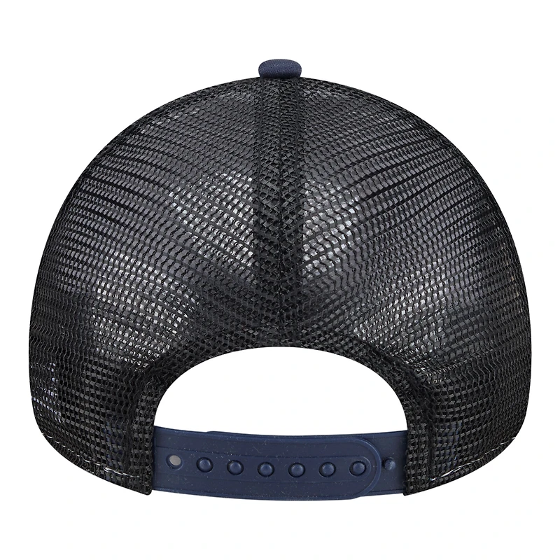 Casquette trucker ajustable New Era blanche/marine New York Yankees Food A-Frame 9FORTY pour jeunes