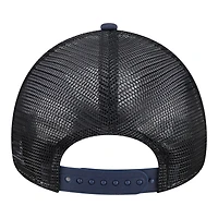Casquette trucker ajustable New Era blanche/marine New York Yankees Food A-Frame 9FORTY pour jeunes